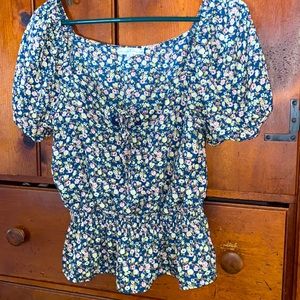 Floral Baby Doll Blouse